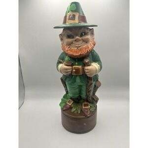 Vintage Albertas Mold Leprechaun 72' Gentlemen Decanter 12" Ceramic